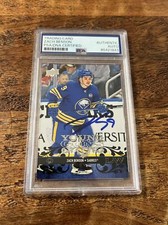 Zach Benson IP Signed UD Young Guns Retro Card PSA DNA Slab Sabres Autographed