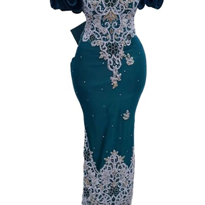 African Wedding Dress for women/Nigerian Wedding Guest Dress/George fabric  Dress | eBay