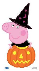 Peppa Pig Cartone Halloween Zucca Ritaglio Presley Stand Up Spettrali Divertente Ebay