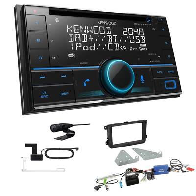Kenwood DPX-7300DAB Autoradio Bluetooth DAB+ für Volkswagen VW CC Canbus LFB