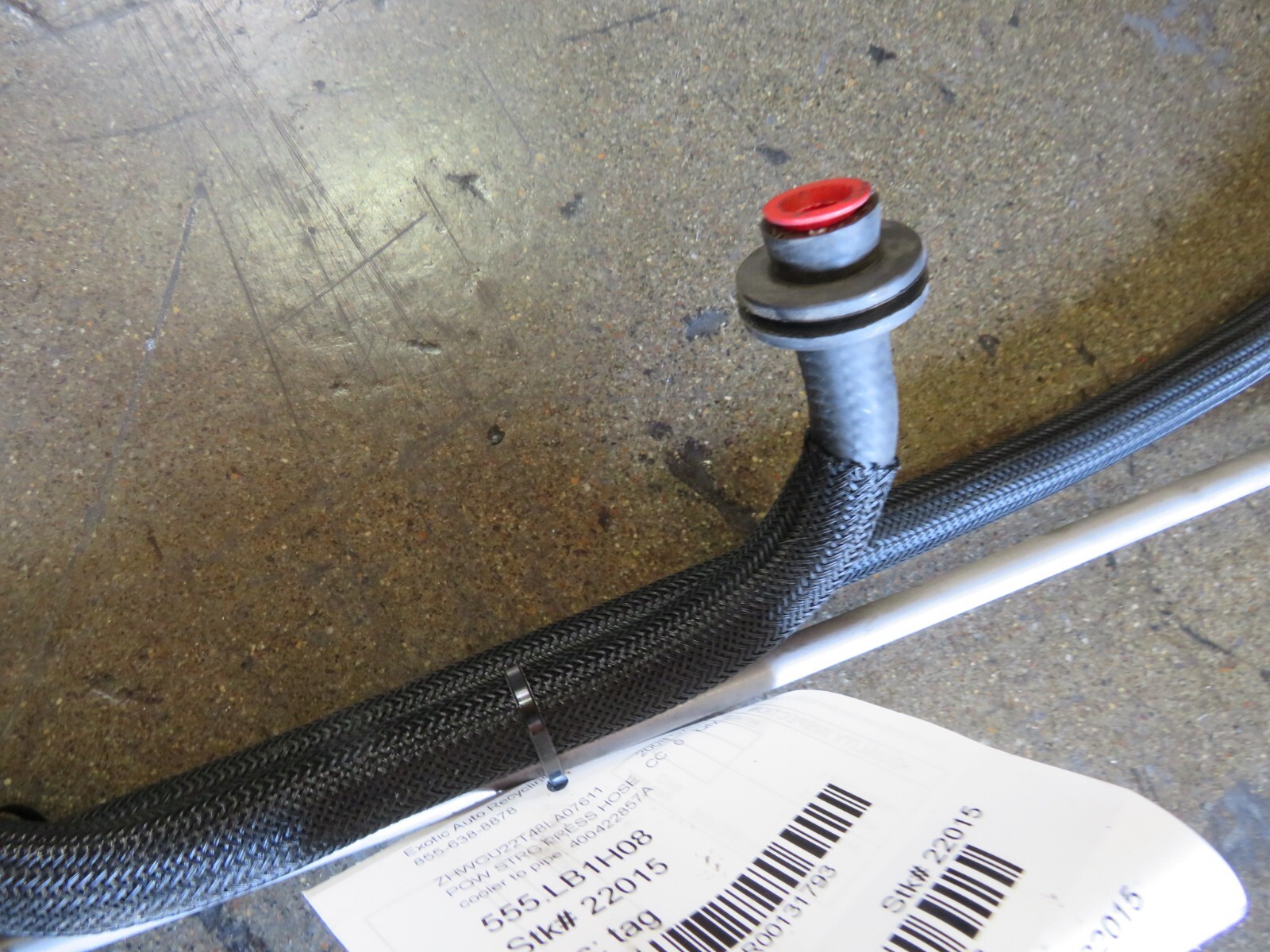 Lamborghini Gallardo, Spyder, Power Steering Return Line, Used, P/N 400422857A