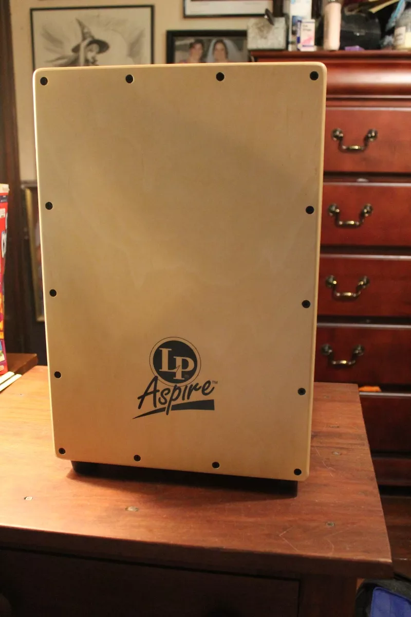 LP PERCUSSION LPA ASPIRE NATURAL CAJON WOODEN RHYTHM BOX HAND DRUM