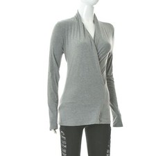 Top donna Ralph Lauren incrociato davanti accogliente avvolgente manica lunga...