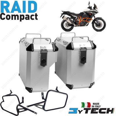 VALIGIE ALLUMINIO SILVER MYTECH 33 39 L E TELAI PER KTM 1290