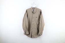 Vintage Carhartt Mens Small Faded Spell Out Collared Button Down Shirt Plaid