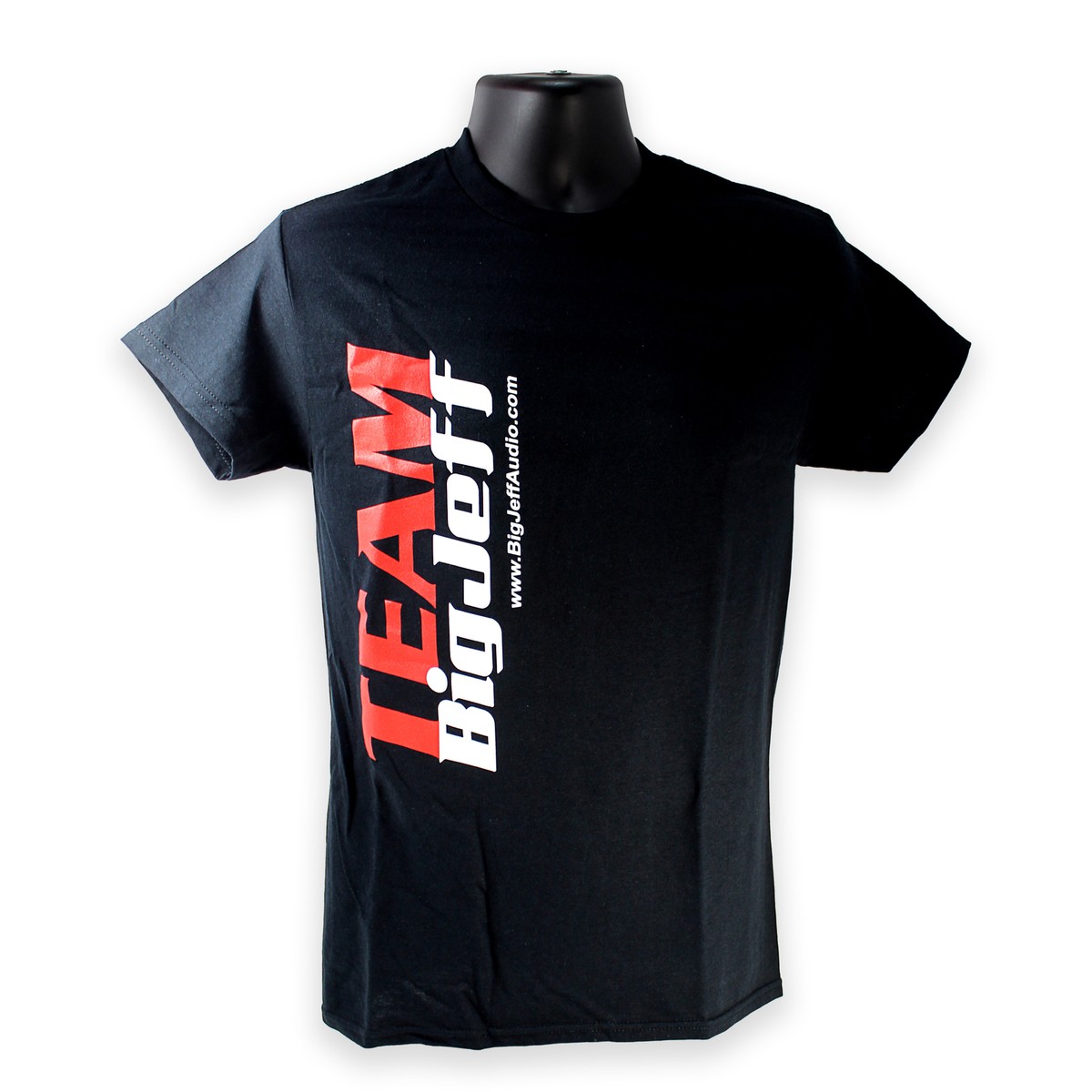 Official Big Jeff Audio 100% Cotton T-Shirt Black with Team Big