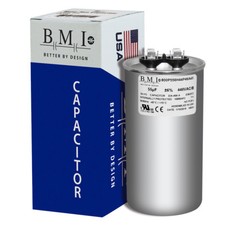 55 MFD x 370 / 440 VAC Round Run Capacitor BMI 800P556H44P46A4X Made in the USA