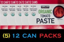 Kirkland Signature Organic California Roma Tomato Paste 6 oz Cans - 60 Cans