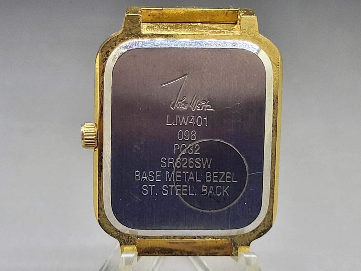 John Weitz 腕時計 シルバー/ゴールド Vintage John Weitz Men's Calendar Watch - Etsy New Zealand