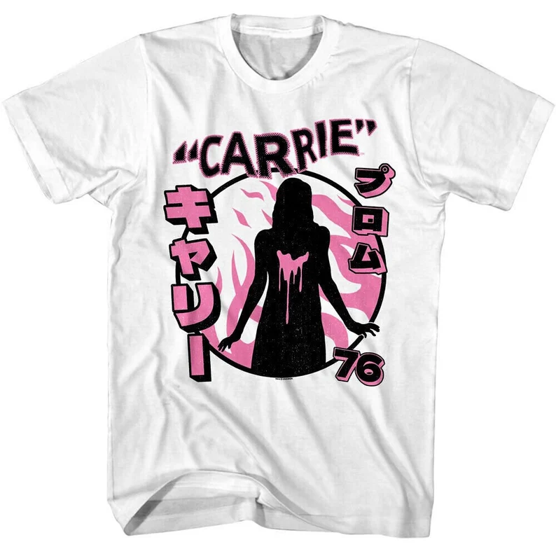 Carrie Mens Horror Movie T-Shirt Japan 76 Graphic Tee-image