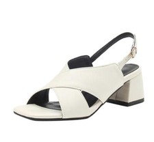 Womens Ladies Dress Casual Sandals Block Heels Buckle Open toe Summer Slingback