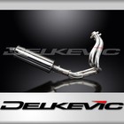 KAWASAKI ER6N ER6F 2012-16 FULL EXHAUST SYSTEM 350mm STAINLESS OVAL SILENCER