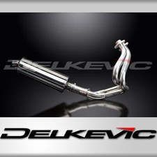 KAWASAKI ER6N ER6F 2012-16 FULL EXHAUST SYSTEM 350mm STAINLESS OVAL SILENCER