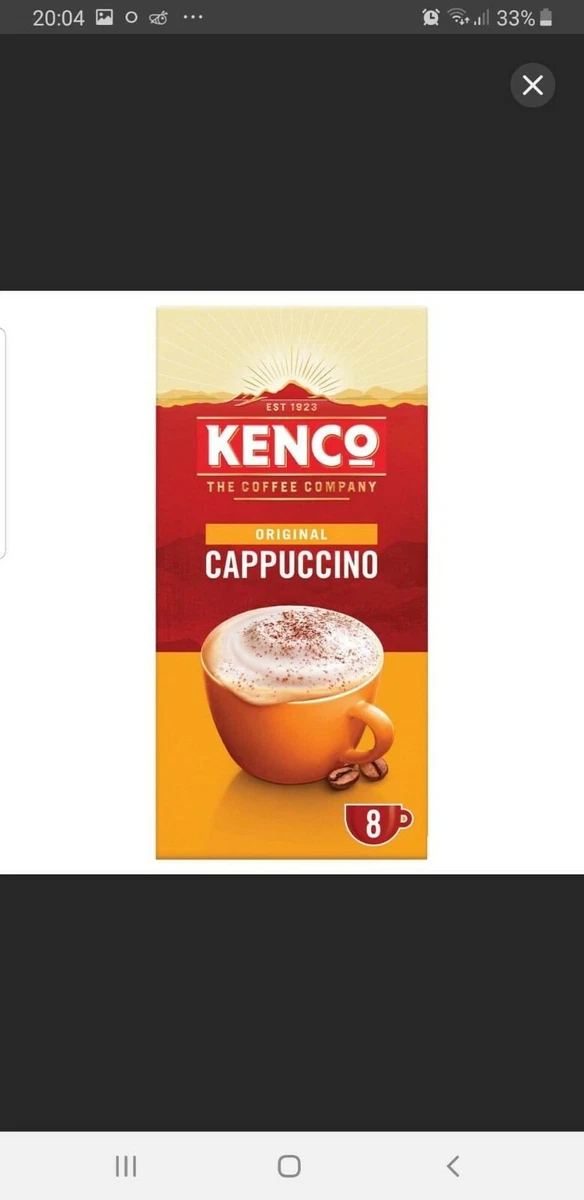 Kenco Cappuccino Instant Coffee Sachets Per Pack, 48 OFF