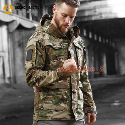 Camouflage Army Tactical Hooded Jacket Casual Windbreaker Camouflage Army Tactical Hooded Jacket Casual Windbreaker