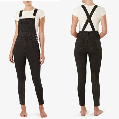 High Rise Skinny Overalls Jeans 