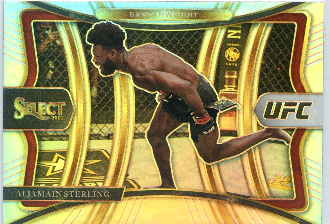 2021 Panini Select UFC ALJAMAIN STERLING #151 PREMIER LEVEL SILVER PRIZM