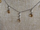 14KWG Citrine & Pearl Necklace — photo 3