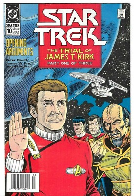 Star Trek Comic 10 First Print Cover A 1990 Peter David James Fry Arne Starr DC