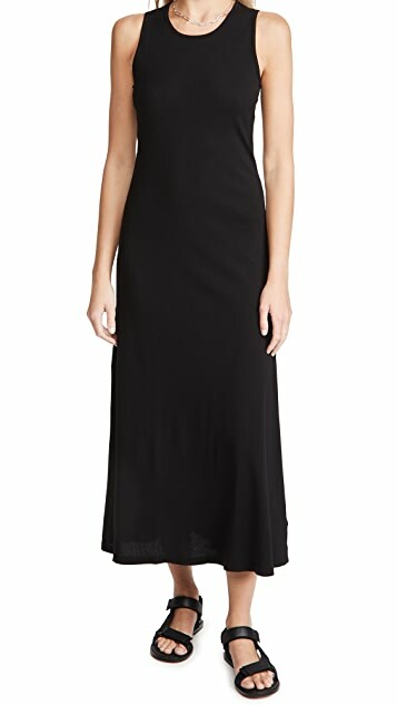 NWT James Perse Ribbed Cami Dress in Black size US S #D4480