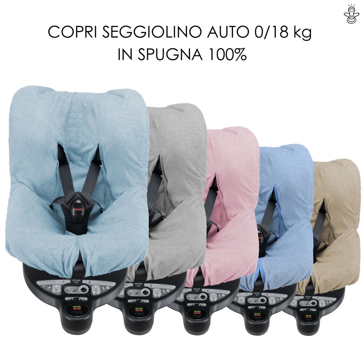 Babysanity® Copri Seggiolino Auto Universale 0/18 kg Spugna di