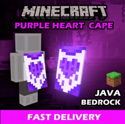 ⚡️ Minecraft Purple Heart Twitch Cape Codes⚡️ALL PLATFORMS