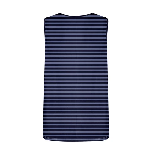 Summer Womens Tank Tops Casual Flowy Ladies Sleeveless Pleated Striped Tunics - Bild 7 von 24