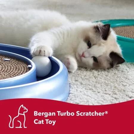 Turbo Scratcher Cat Toy with Ball and Catnip for Fun and Exercise 16 Inch - Image 2 of 4