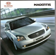 Kia Magentis 2007-2009 UK Market Sales Brochure 2.0, 2.7 V6 & 2.0 VGT Diesel