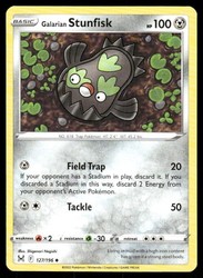 Galarian Stunfisk 127/196 Lost Origin Uncommon