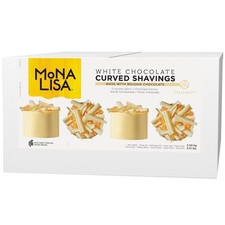 Mona Lisa White Chocolate Curved Shavings | 1x2.5kg ❄ | Free Delivery