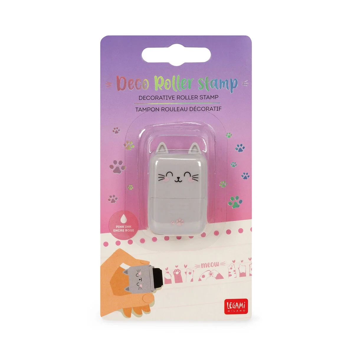 Neu Legami Deko Roller Stamp Kitty