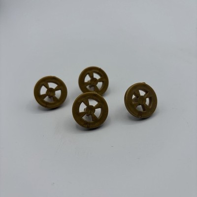 Destro's Dominator Replacement Wheels x4 1990 GI Joe Hasbro Vintage Vehicle Part