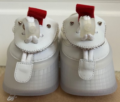 NIB Christian Louboutin Arpoador White Leather Drawstring Low Top Sneakers 43.5 NIB Christian Louboutin Calfskin Leather Arpoador Sneakers  main image 3