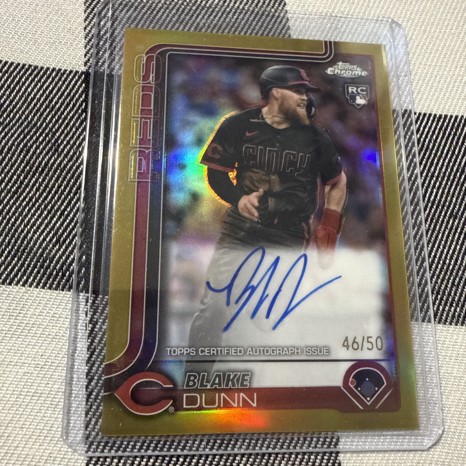 Blake Dunn - Gold Auto /50 Refractor - 2025 Topps Chrome Rookie RC #RA-BD 46/50