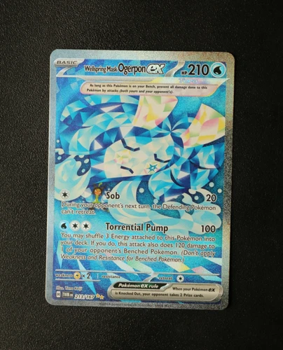 Pokémon Card - Wellspring Mask Ogerpon EX 213/167 Twilight Masquerade SIR - NM ⭐
