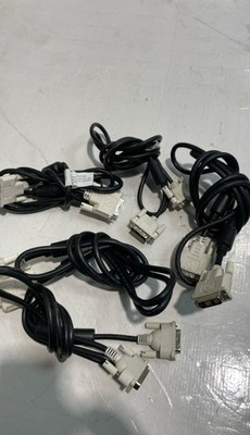 DVI Video Monitor Cables DVI-D/DVI-I PC Display Cords Mixed Length Lot Of 5