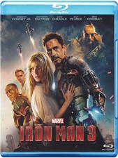 Blu-ray IRON MAN 3 con Robert Downey Jr. Gweneth Paltrow nuovo sigillato 2013