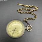 Antique Elgin Pocket Watch Dueber Silverine Case Pin Set Runs Serial 2793080