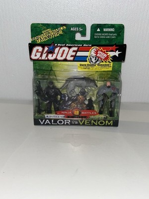 GI Joe Valor Vs Venom Snake Eyes W/Timber & Swamp Rat Ninja Battles 2005