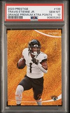 2023 Panini Prestige Travis Etienne #139 Xtra Points Premium Orange /50