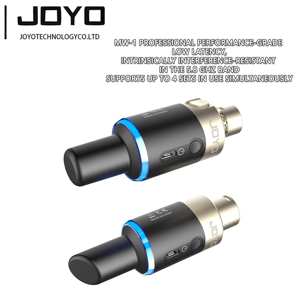 JOYO Wireless XLR Transmitter Receiver System- Dynamic / Condenser Microphone