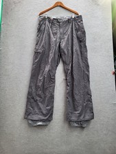 686 Men Snow Pants XL Gray Embroidered Mannua...