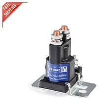 High-Performance 80A 12V Battery Isolator Relay with Copper Contacts - White