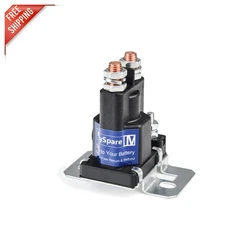 High-Performance 80A 12V Battery Isolator Relay with Copper Contacts - White