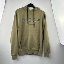 Olivgrüner Hoodie Herren XS NICCE Logo Pullo...