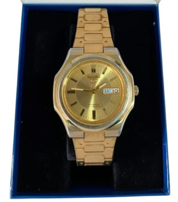 SEIKO5 自動巻き ゴールド　SNKK52 セイコー5　裏スケ　稀少　美品 Seiko 5 Sports Gold Men's Watch - SNKK52 for sale online | eBay