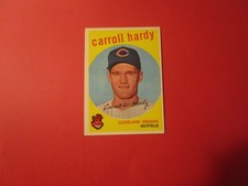 1959   TOPPS#168  CARROLL HARDY   INDIANS         EXMT