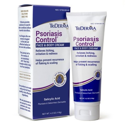 TriDerma Psoriasis Control Cream 4.2 oz Fast Itch & Flake Relief