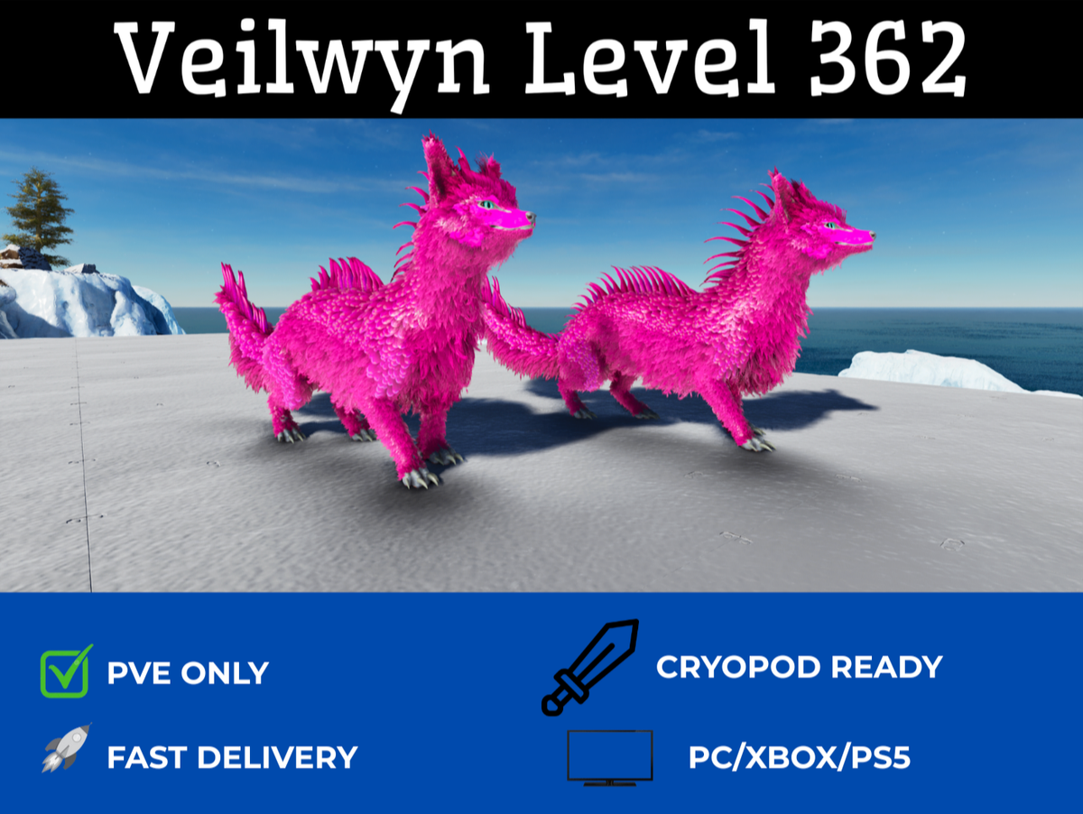 🔥ARK Survival Ascended PvE Top Stats Solid 68 Veilwyn level 362